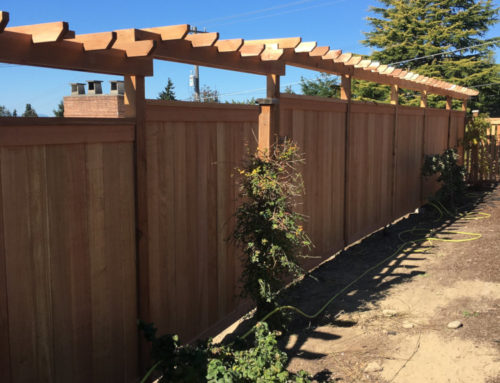 Edmonds WA Home With Cedar Fence And Decorative Arbor Top