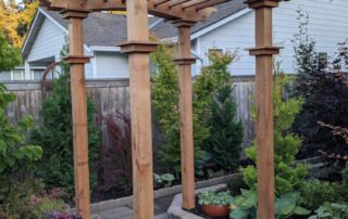 Seattle home garden arbor