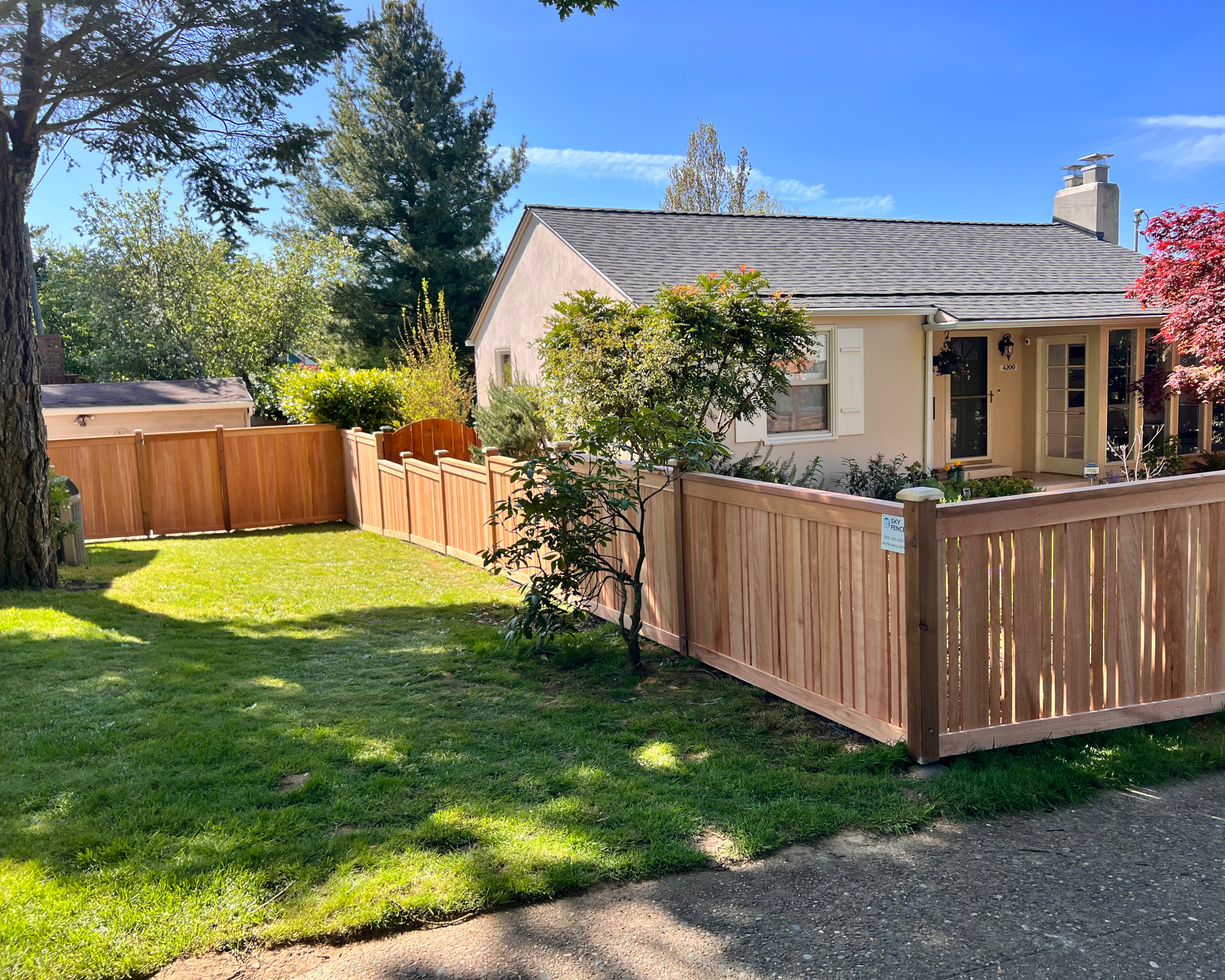 Seattle fence by sky fence company