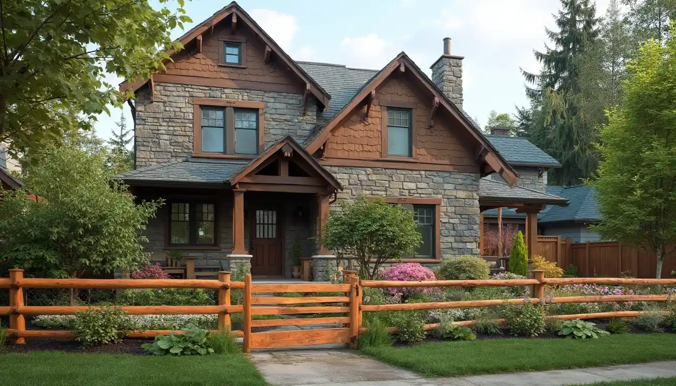 Rustic Split Rail Cedar Fence